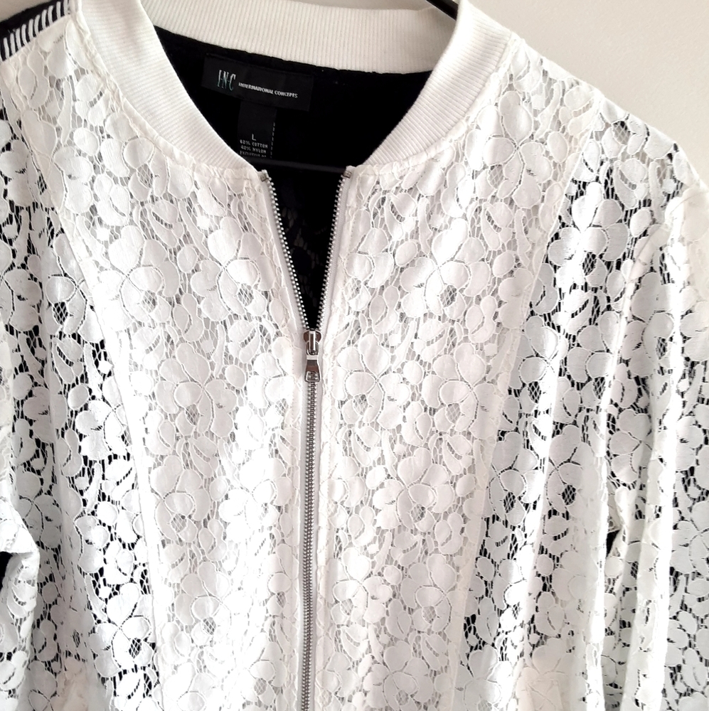 INC Lace Jacket L - Picture 3 of 5